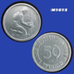 Moeda Alemanha - 50 Pfennig - Cupro-Níquel - 3,5g - 20mm - 1949J - M1615
