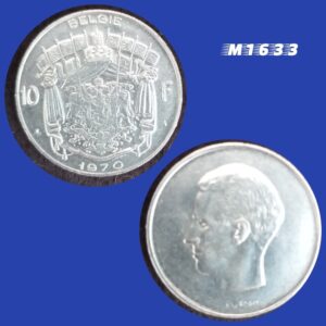 Moeda Bélgica - 10 Francos - Níquel - 8g - 27mm - 1970 - Legenda em Holandês - M1633