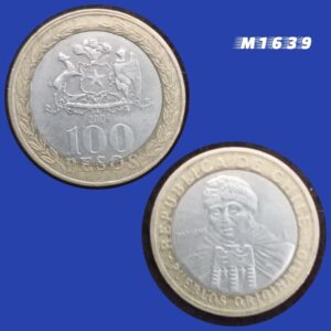 Moeda Chile - 100 Pesos - Bimetálica - 7,58g - 23,5mm - 2006 - M1639