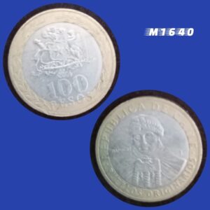 Moeda Chile - 100 Pesos - Bimetálica - 7,58g - 23,5mm - 2006 - M1640