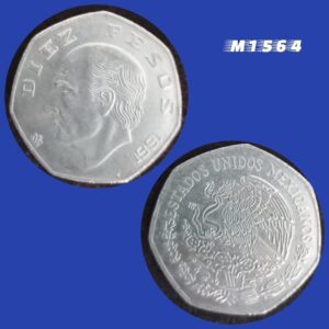 Moeda México - 10 Pesos - Cupro-Níquel - 14g - 30,5mm - 1981 - M1564