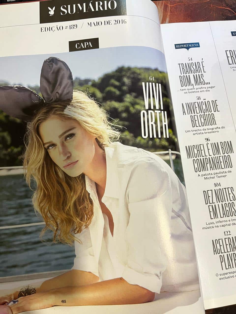 | Casa do Colecionador Playboy Maio 2016 - Vivi Orth