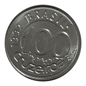 100 Cruzeiros 1992 FC Sku 2382