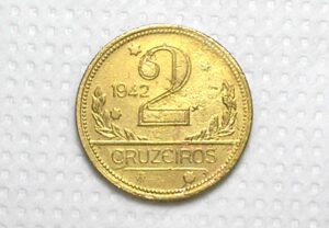 2 Cruzeiros - 1942 / Mapa do Brasil / Soberba / cod.430.2