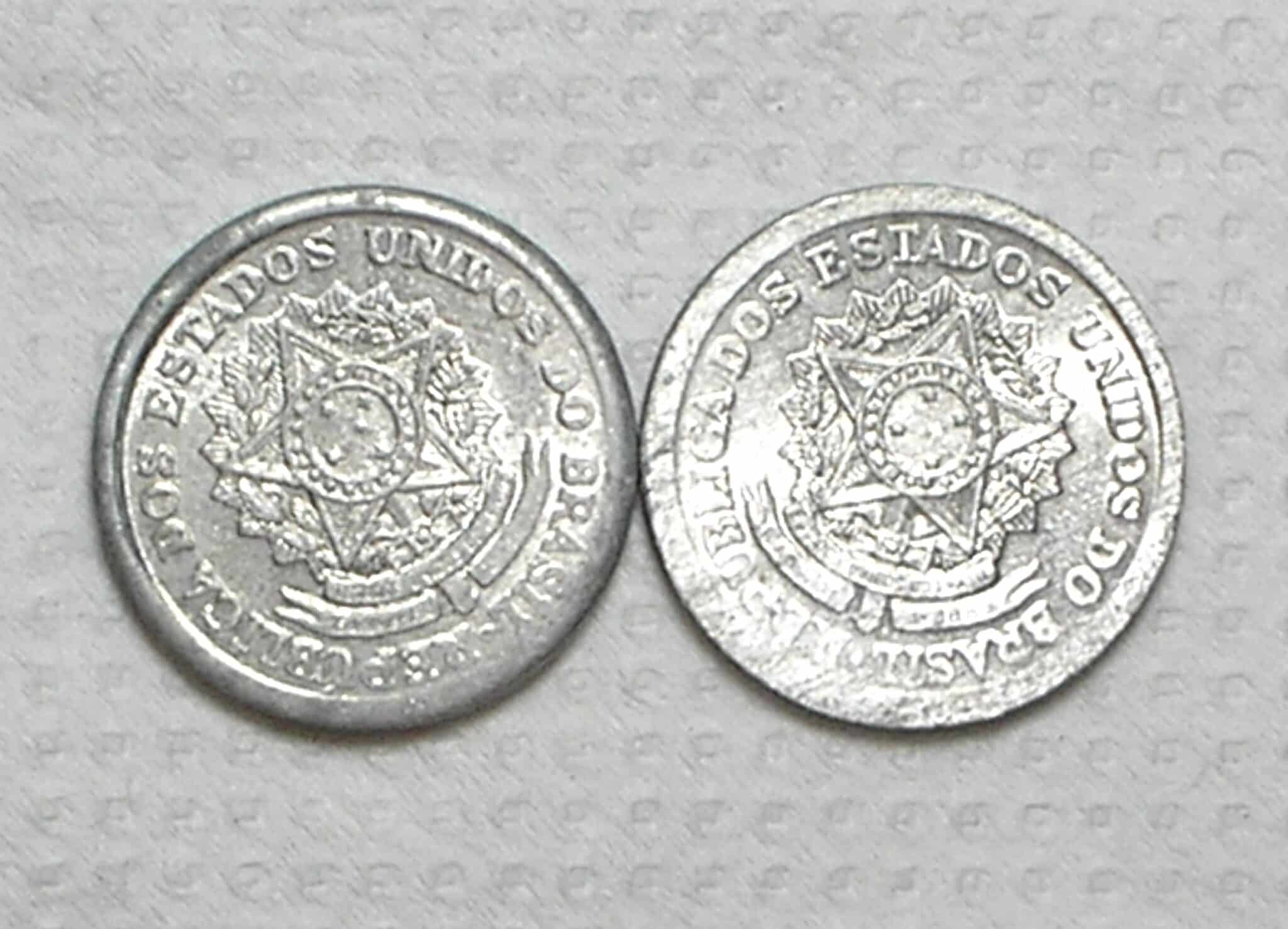 | Casa do Colecionador 50 Centavos - 1958 / 1958 / Reversos Inclinados Esquerda e Direita / Dificeis / Alb.Rev.