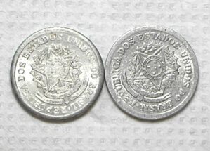 50 Centavos - 1960 / 1960 / Reversos Inclinados Esquerda e Direita / Dificeis / Soberbas / Alb.Rev.