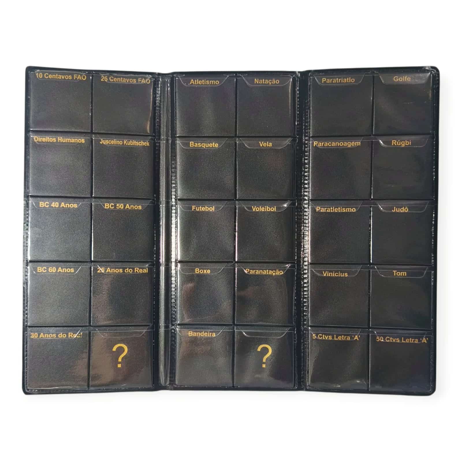 | Casa do Colecionador Álbum Preto Todas Moedas Comemorativas Plano Real 1994-2025