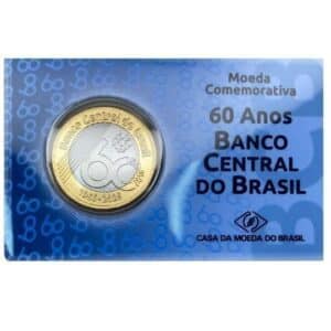 Blister Oficial 60 Anos do Plano Real – Casa da Moeda do Brasil