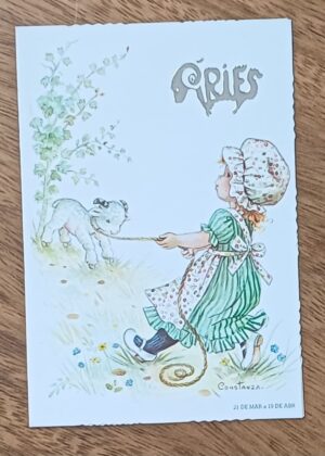 Cartão social Série Constelação ed Paulinas 1. Signo Aries.