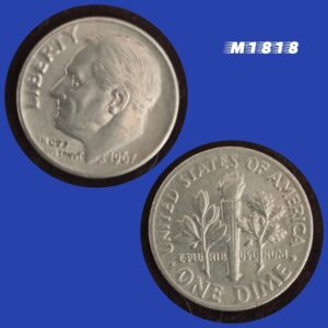 Moeda EUA - One Dime - Cobre revestido Cupro-Níquel - 2,27g - 17,91mm - 1967 - M1818