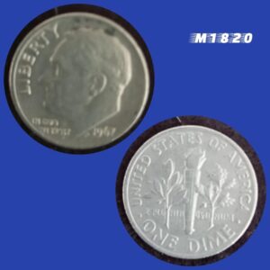 Moeda EUA - One Dime - Cobre revestido Cupro-Níquel - 2,27g - 17,91mm - 1967 - M1820