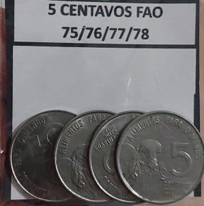 Série 5 Centavos 75/76/77/78 FAO Carne Sku 2471