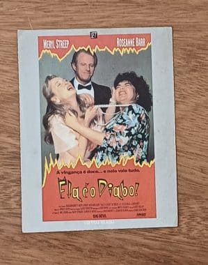 Cartão coleção Set. Ficha filme Ela é o diabo 1989.