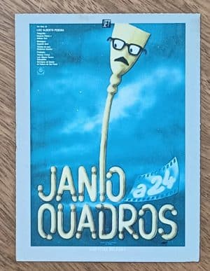 Cartão coleção Set. Ficha filme Janio a 24 Quadros 1981.