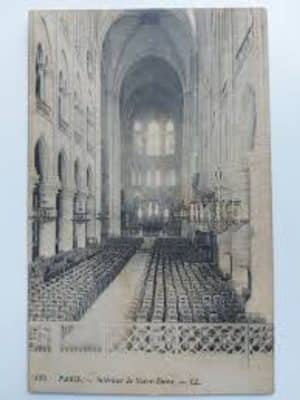 Carte Postale Paris, Intérieur de Notre-Dame