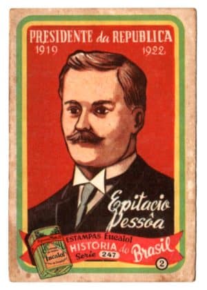 Estampas Eucalol - Serie 247 - Estampa 2 - Emissão Unica - Epitacio Pessoa