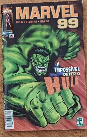 G21. Gibi Marvel 99 Abril # 11. Impossível deter Hulk Kazar Elektra.