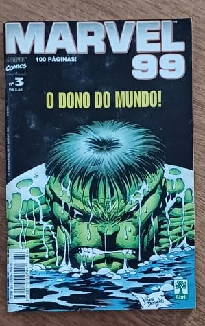 G21. Gibi Marvel 99 Abril # 3. Hulk dono do mundo Deadpool Kazar