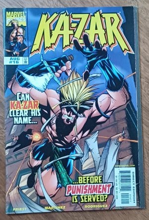 G26. Gibi Kazar Marvel # 16 1998. Em Inglês in punished.