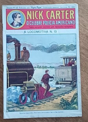 G27. Folhetim Nick carter Fon fon # 42. A locomotiva N. 13