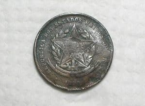 20 Réis - 1899 / Data Escassa / Bem conservada em Bronze / box65