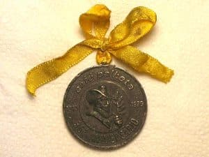 Antiga e rara Medalha do Café Palheta 1943/1979 em seu 36º anivrsário com olhal e fita / O Café Palheta era um dos melhores cafés do Brasil e hoje em dia a marca não existe mais / Cod. 140
