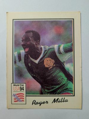 Card Copa do Mundo 1994 | Camarões | Roger Milla | Brinde da Revista Super Sport