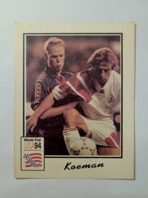Card Copa do Mundo 1994 | Holanda | Ronald Koeman | Brinde da Revista Super Sport