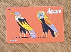 Cartão de compras Japão Amcard Águia 1050.