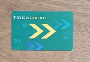 Cartão telefone República Tcheca Cesky Telecom. Tricx 200 verde setas.