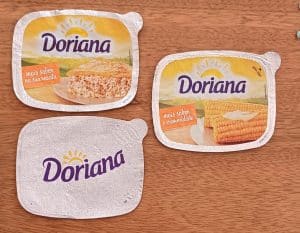 Embalagem lacre tampa margarina Doriana. Valor unitário.