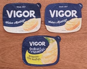 Embalagem lacre tampa margarina Vigor. Valor unitário.