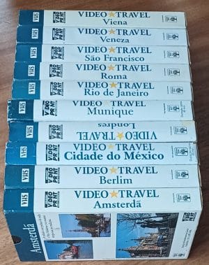 Fita vhs Abril Video Travel viagem cidades. Valor unitário.