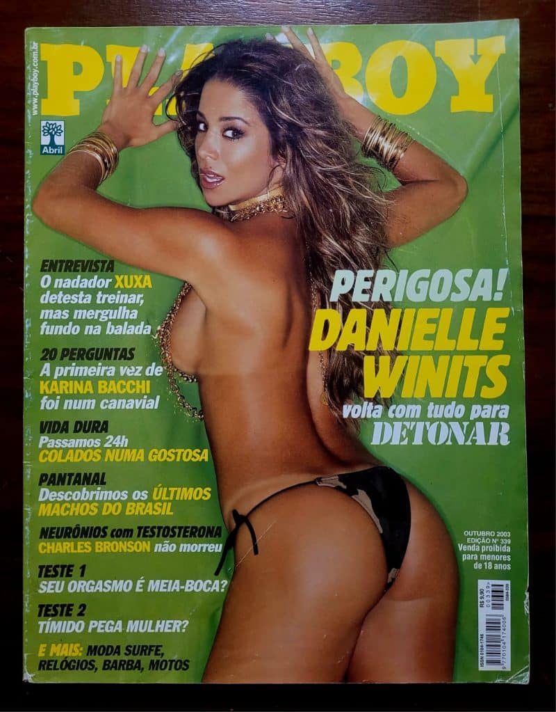 Playboy Nº 339 | Outubro 2003 | Danielle Winits | Segundo Ensaio | Pôster Presente