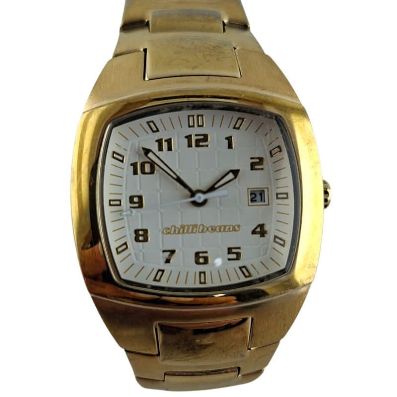 Relógio Chilli Beans Mod C88 Dourado Fem Vintage