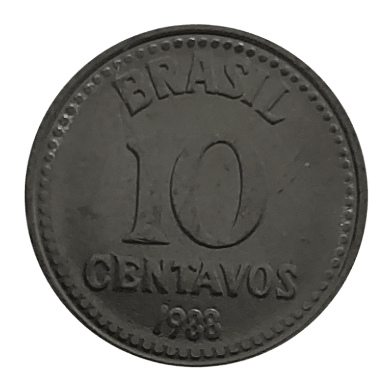 10 Centavos 1988 peça chave Sku 0054
