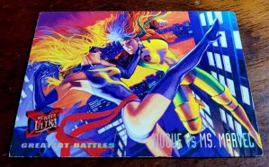 Card Fleer Ultra X-Men 1995 Marvel Nº 137 | Rogue vs Ms. Marvel