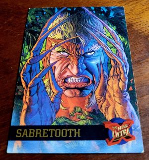 Card Fleer Ultra X-Men 1995 Marvel Nº 41 | Sabretooth