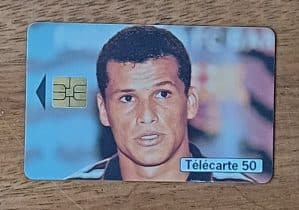 Cartão telefone França Telecom. Copa do Mundo 98. Rivaldo Brasil.