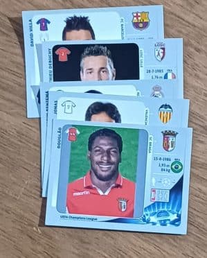 Figurinhas Panini Uefa champions league 2012. Jogadores comum.