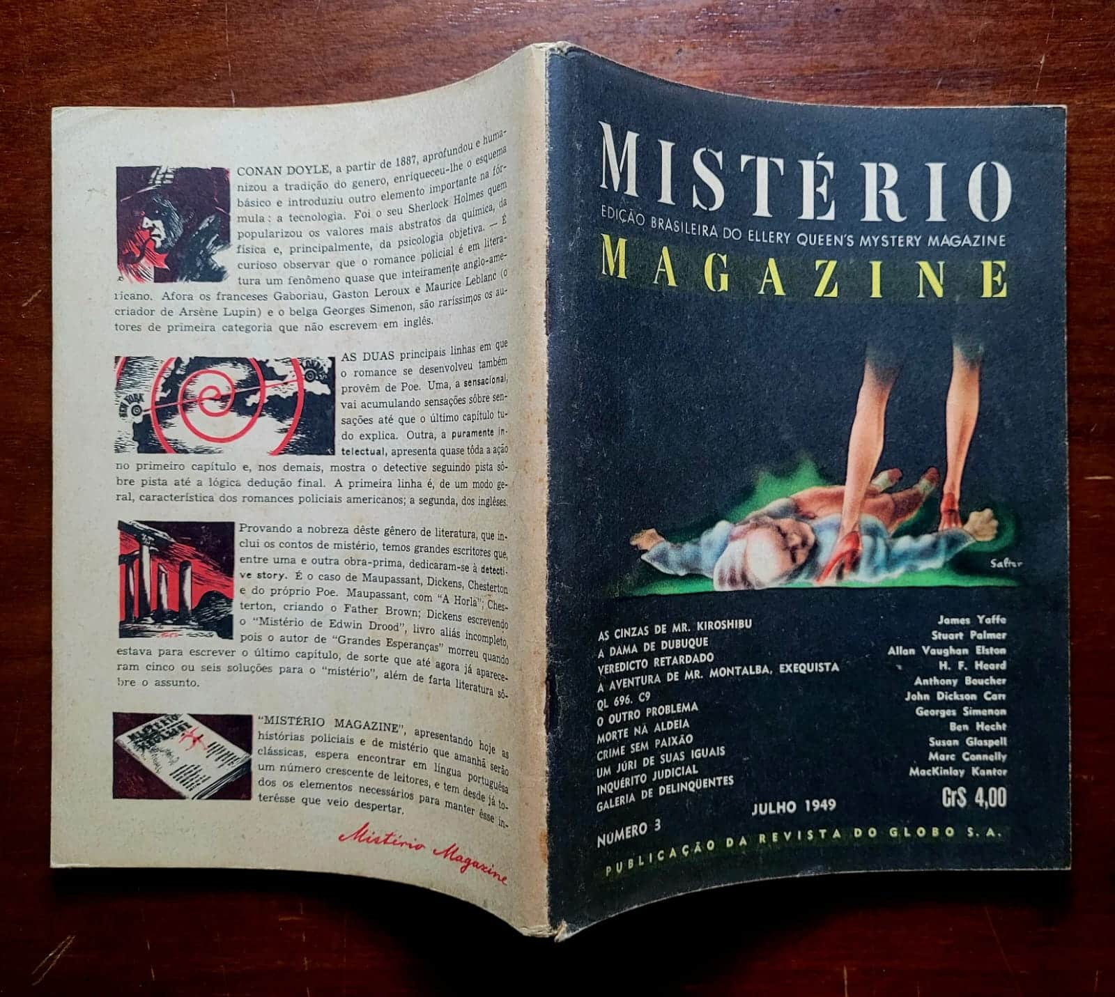 | Casa do Colecionador Mistério Magazine Nº 03 — Julho 1949 | Ellery Queen's Mystery Magazine | Edição Brasileira