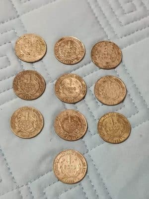 Moedas de Prata - Mocinha.