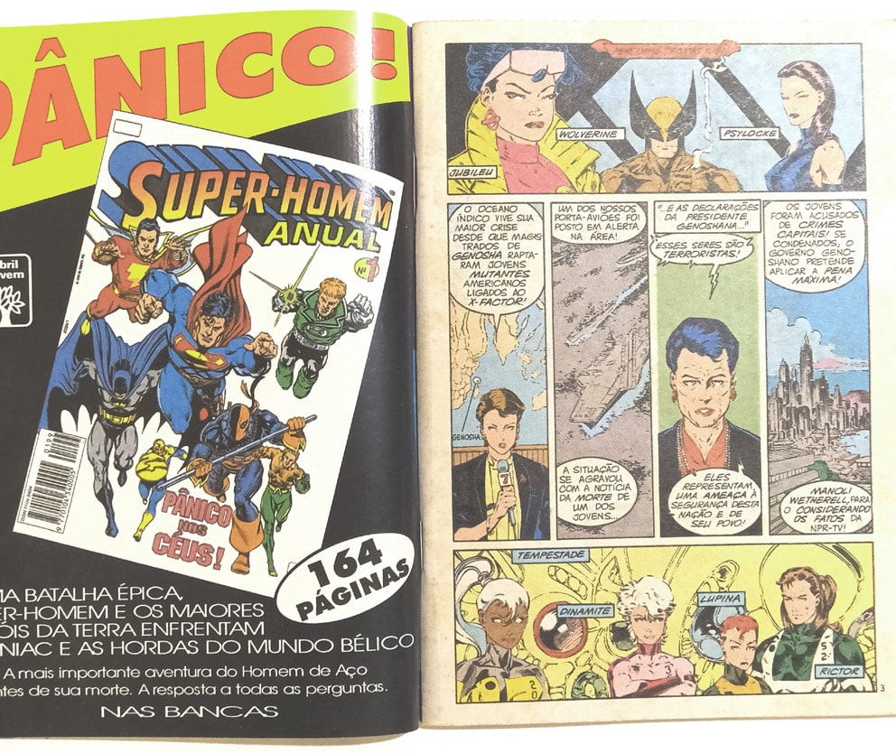 | Casa do Colecionador X-Men 1ª Série - n° 68,69,70 – Programa de Extermínio (minissérie completa). Abril-1994