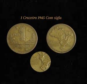 1 Cruzeiro 1945 Com Sigla WT *variante* Sku 0083