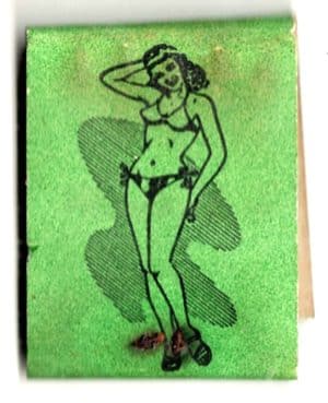 Caixa De Fosforos – Pin Up – Anos 50 – Bicicletas Apollo - Rio de Janeiro
