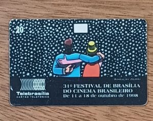 Cartão telefone Brasil Telebrasilia 1998. Festival cinema Brasileiro.