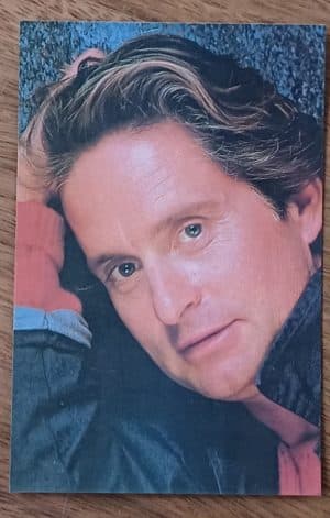 Cartão tipo postal Michael Douglas.