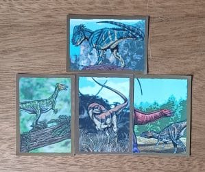 Figurinhas Alto Astral Dinossauros eles estão chegando a escolher.