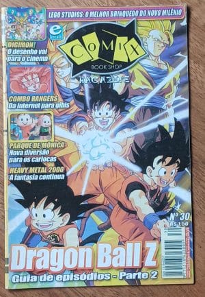 Lg20. Revista Comix book shop 30 Escala. Dragon Ball Z Digimon.