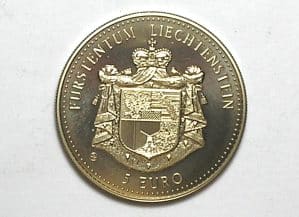 Liechstenstein - 5 Euros - 1996 / Brillant Uncirculayed / Cu/Ni / M590